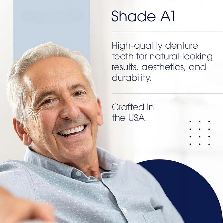 🔥Limited Time 50% OFF： 2nd ltem 60% Off🔥Acezozla® Medical Full Denture with Strong Suction ✅ Made and Shipped from the USA🍀