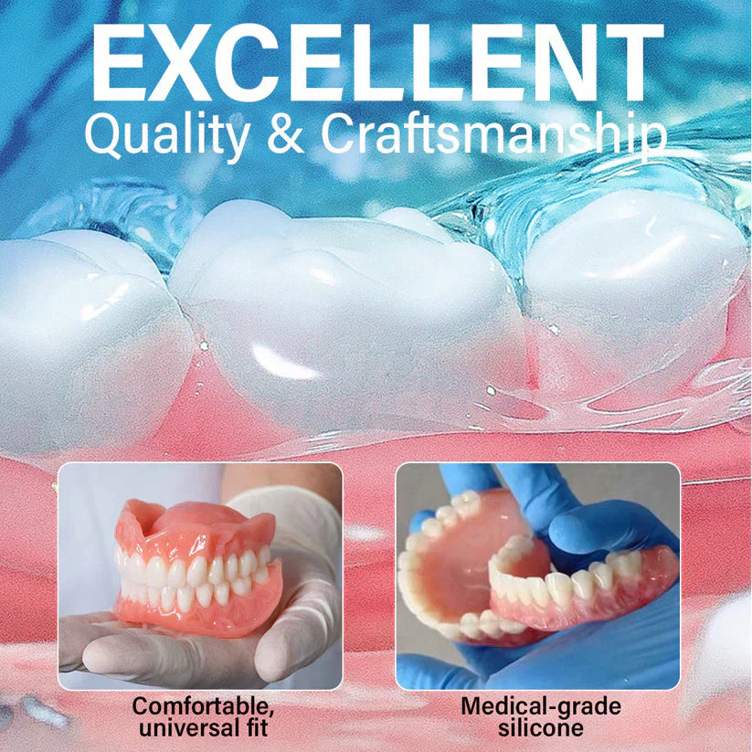 🔥Limited Time 50% OFF： 2nd ltem 60% Off🔥Acezozla® Medical Full Denture with Strong Suction ✅ Made and Shipped from the USA🍀