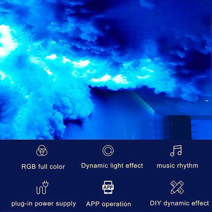 DIY "Thundercloud" lighting with LED and USB power supply🌈☁️