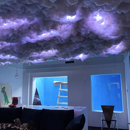 DIY "Thundercloud" lighting with LED and USB power supply🌈☁️