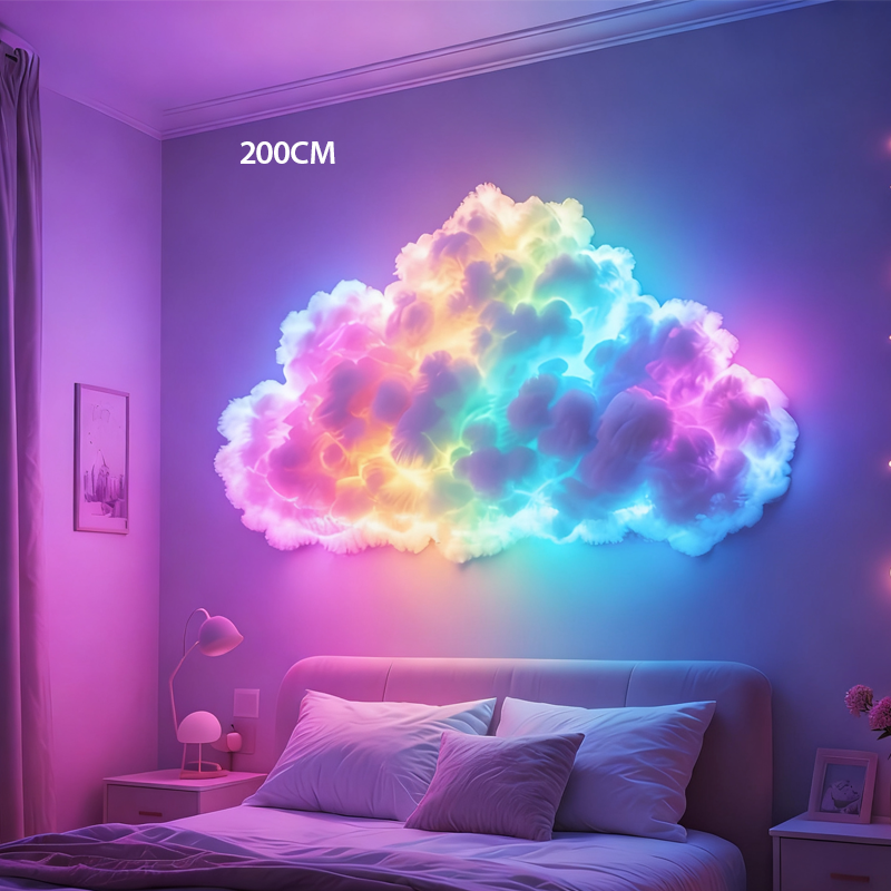 DIY "Thundercloud" lighting with LED and USB power supply🌈☁️